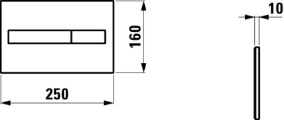 Клавиша смыва Laufen Lis 8.9566.1.000.000.1 Белая