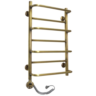 Полотенцесушитель электрический Domoterm Орфей П7 500*700 АБР E L Античная бронза