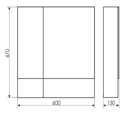 Зеркальный шкаф Comforty Ницца 60 3120774 Сосна лоредо