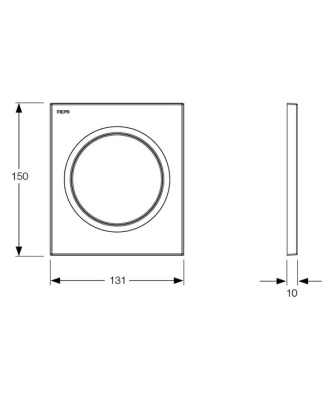 Клавиша смыва Mepa Zero 421134 Белый