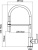 Смеситель для кухни Aquanet FF6215 189338 Хром Фиолетовый