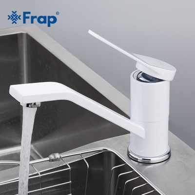Смеситель для кухни Frap F4545 Белый Хром