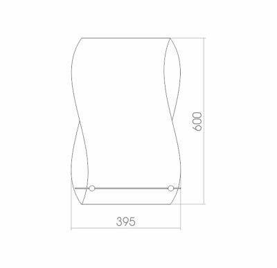Зеркало Mixline Комфорт Домино 40 525470 с полкой