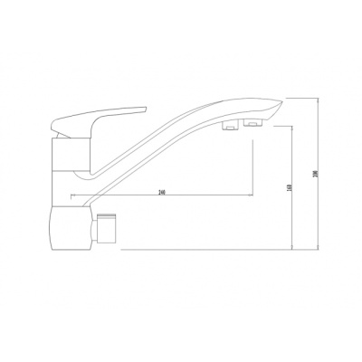 Смеситель для кухни Kaiser Venus 39066-3 Бронза