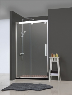 Душевая дверь Bravat Stream 120 BD120.4103S профиль Хром стекло прозрачное