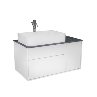 Тумба под раковину Diborg Elise 90 77.7246 подвесная Белый глянец