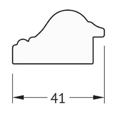 Зеркало Evoform Definite 111х61 Мельхиор