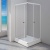 Душевой уголок Radomir Респект 100x100 1-03-1-0-0-1331 с поддоном профиль Белый стекло матовое