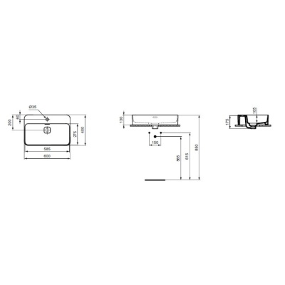 Раковина Ideal Standard Strada II 60 T299801 Евробелая