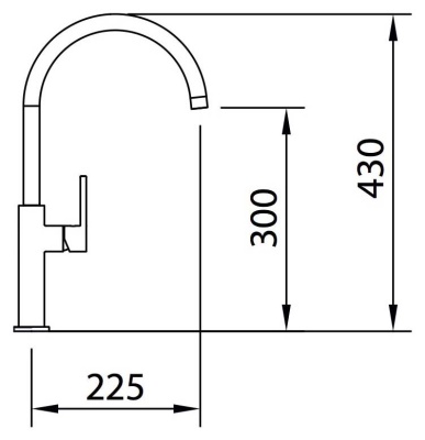 Смеситель для кухни Clever Essential Slim 60141 Хром