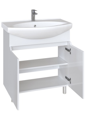 Комплект мебели для ванной San Star Bianco 75 140.1-1.5.1.+28230+165.1-2.5.1. Белый