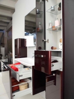 Тумба под раковину Акватон Валенсия 110 1A123701VAG30 глянцевая, белый жемчуг