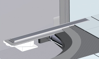 Душевой лоток Berges Wasserhaus B1 Keramik 500 092116 с решеткой Золото глянец