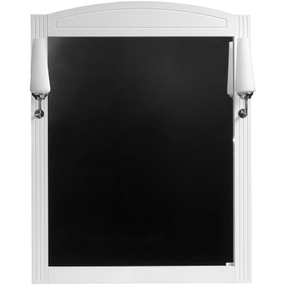 Зеркало Cerutti SPA Британика 70 6570 со светильниками Белое