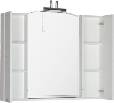 Зеркало со шкафом Aquanet Асти 105 178242 Белое