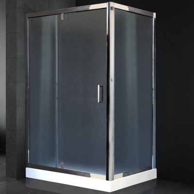 Душевой уголок Royal Bath HV 140х80 RB8140HV-C-CH без поддона профиль Хром стекло рифленое