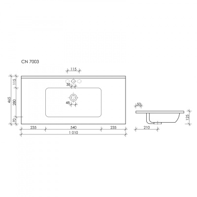 Раковина Ceramica Nova Element 101 CN7003 Белая