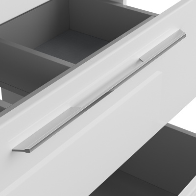 Тумба под раковину Diborg Katarine 80 77.4225 подвесная Белый глянец