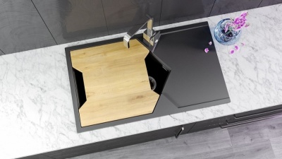 Кухонная мойка KitKraken Sea Graphite 85 Темно-серая