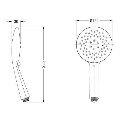 Ручной душ Latuno L80000B Черный