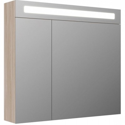 Зеркальный шкаф Iddis Mirro MIR80N2i99 Светлое дерево