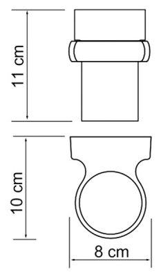 Стакан для зубных щеток WasserKRAFT Berkel K-6828 Хром