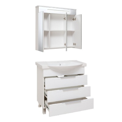 Мебель для ванной Runo Верона 75 Белая