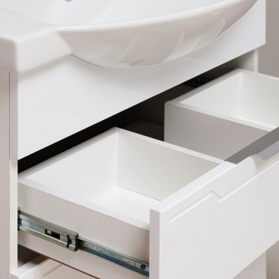 Тумба с раковиной Runo Верона 65 Белая