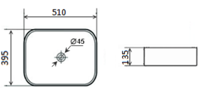Раковина-чаша Timo Soli 51 ТК-305MW Белая матовая