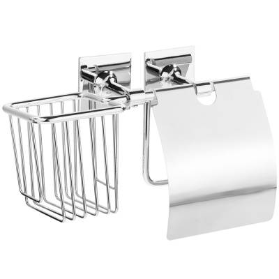 Держатель туалетной бумаги Kleber Expert KLE-EX045 с крышкой Хром