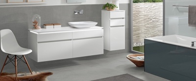 Тумба под раковину Villeroy&Boch Legato 80x55 подвесная Вяз импрессо