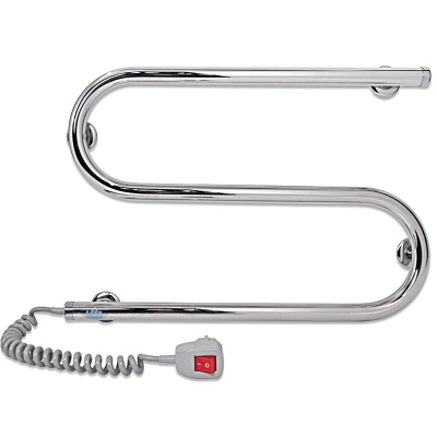 Электрический полотенцесушитель Laris S-образный 25 ПСЭ 33х50 Хром