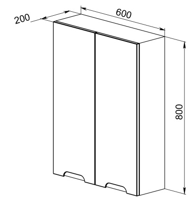 Подвесной шкаф Orange Рио 60 SNR 60-02 Белый