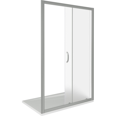 Душевая дверь в нишу Good Door Infinity WTW-120 120 профиль Хром стекло прозрачное