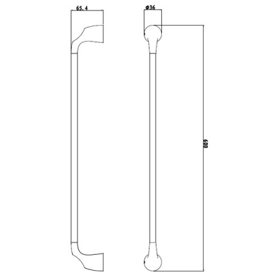Держатель для полотенца Rush Devon DE75531 60 см Хром