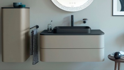 Тумба под раковину Duravit Happy D 2 Plus 100 HP497109292 подвесная Stone Grey Satin Matt