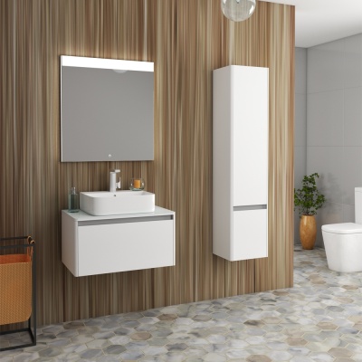 Шкаф пенал Diborg Hanna 35 77.8300 подвесной Белый матовый