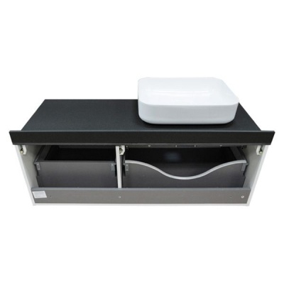 Тумба с раковиной Comforty Милан 120 4136268 подвесная Белая