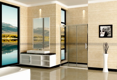 Душевая дверь в нишу WeltWasser WW600 S3 130 10000002742 L профиль Хром стекло прозрачное