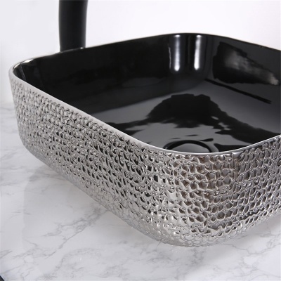 Раковина-чаша Mira 39 MR-3939BS Черная Серебро