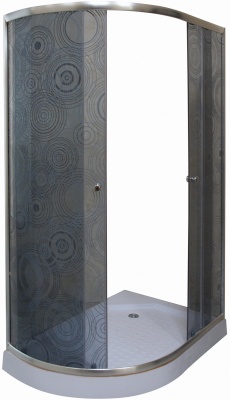 Душевой уголок Parly RGZ121R 120х190 профиль Полированный алюминиевый стекло тонированное