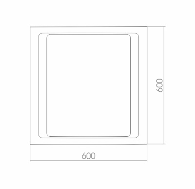 Зеркало Mixline Стиль Орион 60 529385 с подсветкой с пескоструйным рисунком