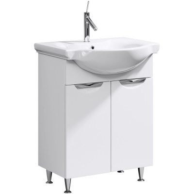 Тумба под раковину Aqwella Лайн 65 Li.01.06.К Белая