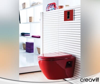 Клавиша смыва Creavit FP8001.01 Красная