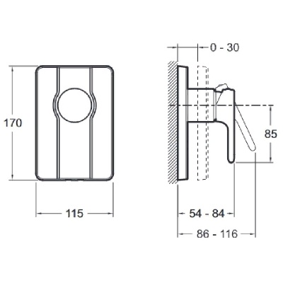 Смеситель для душа Jacob Delafon Singuiler E98708-CP Хром