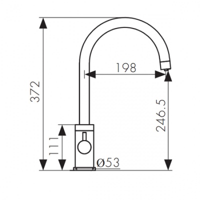 Смеситель для кухни Kaiser Merkur 26744-4 Белый