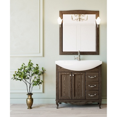 Комплект мебели для ванной ValenHouse Эллина 85 EK85_КХ Кальяри ручки Хром