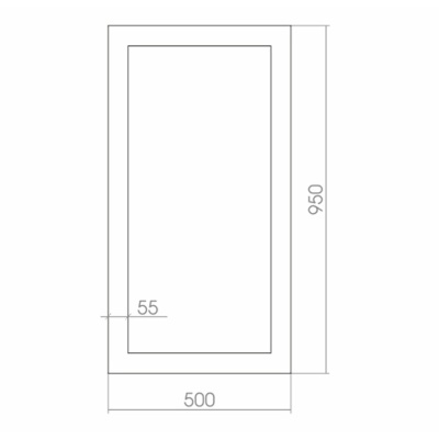 Зеркало Mixline Багет 50 537426 Каппучино глянец