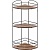 Полка корзина Tekno-tel BK075B угловая Черная