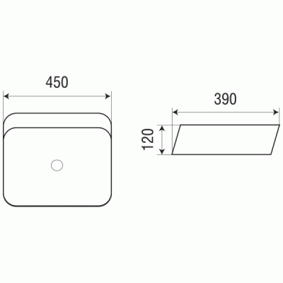 Раковина-чаша WeltWasser Elbach 2242 45 10000003830 Белый глянец
